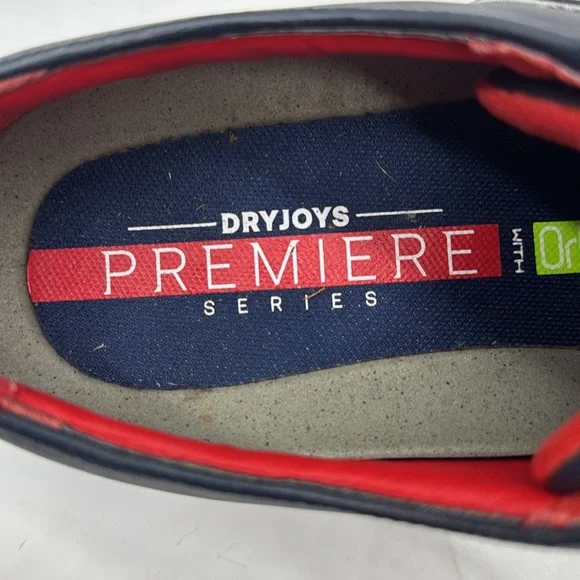 Dryjoys by Footjoy Men's Navy Blue Leather Waterproof Golf Shoes MS8468B
